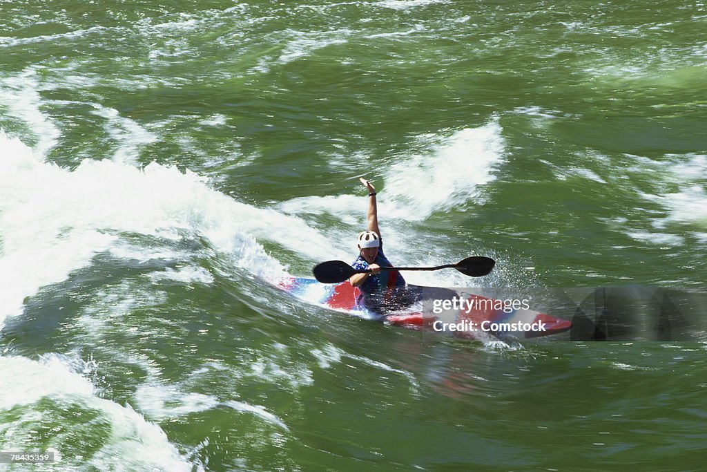 Kayaker successful through the Payette River , Idaho