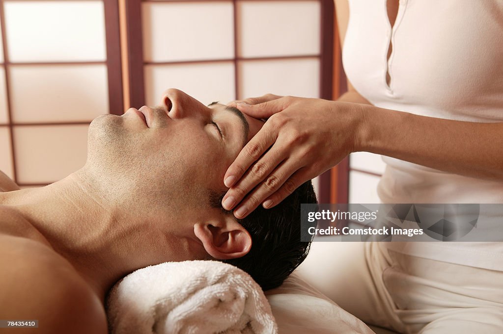 Man getting massage