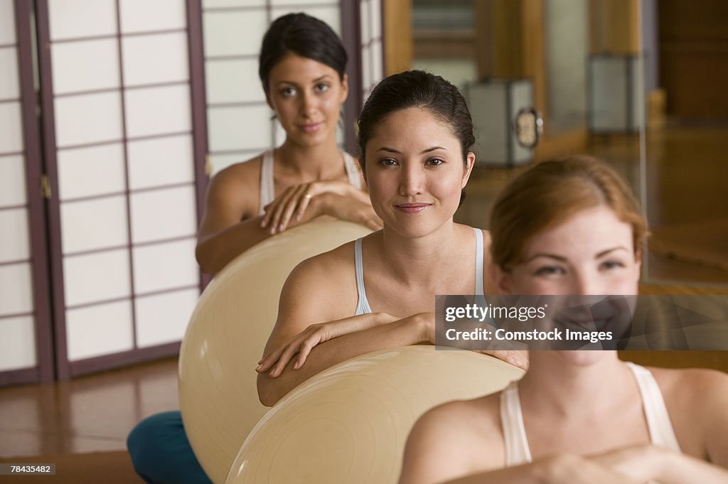 Women in exercise class