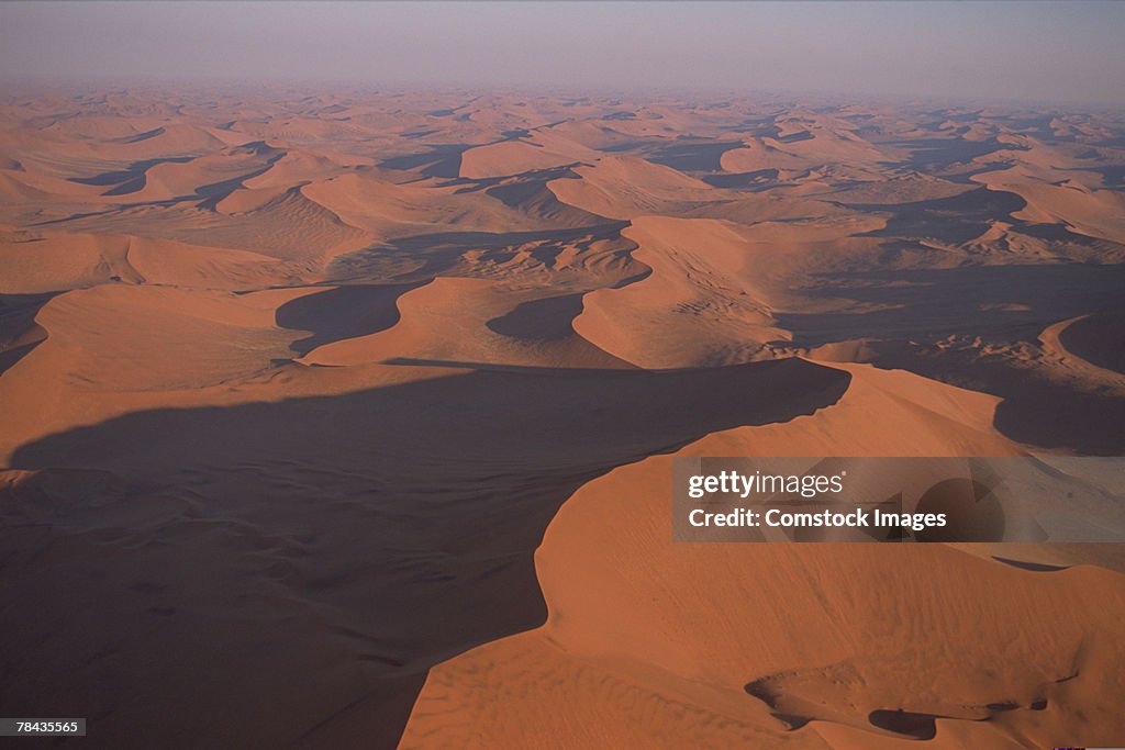 Aerial view of Namib Desert , Namibia , Africa