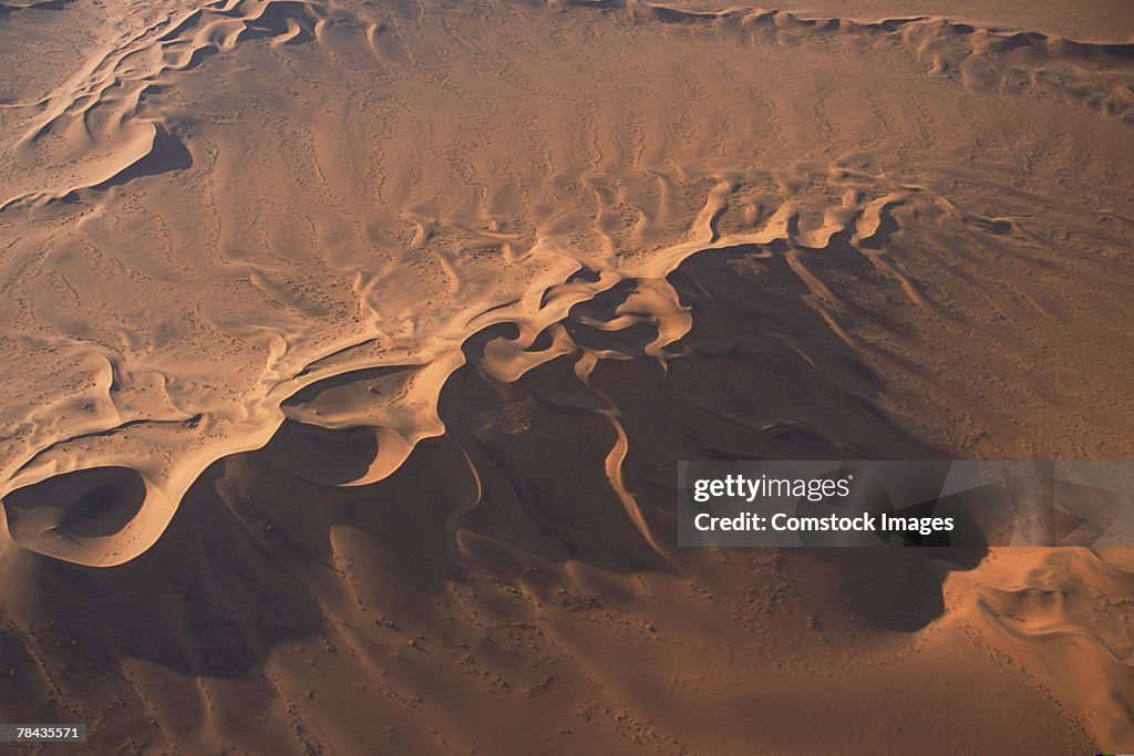Aerial view of Namib Desert , Namibia , Africa