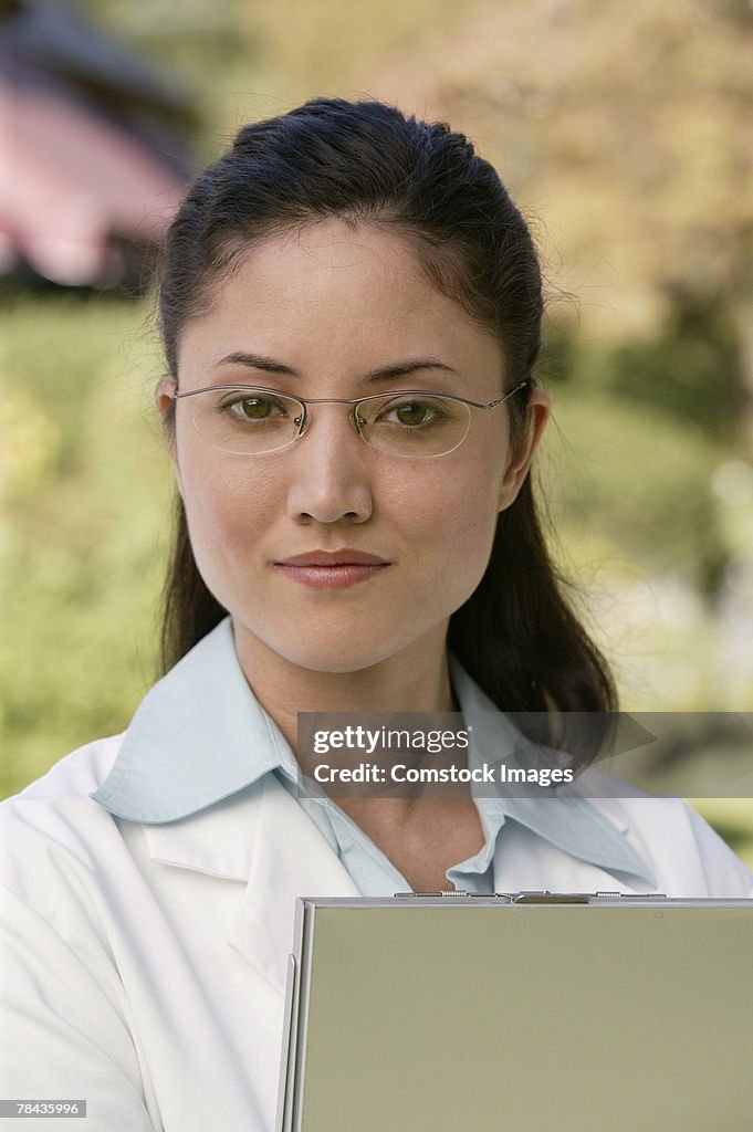 Doctor with clipboard