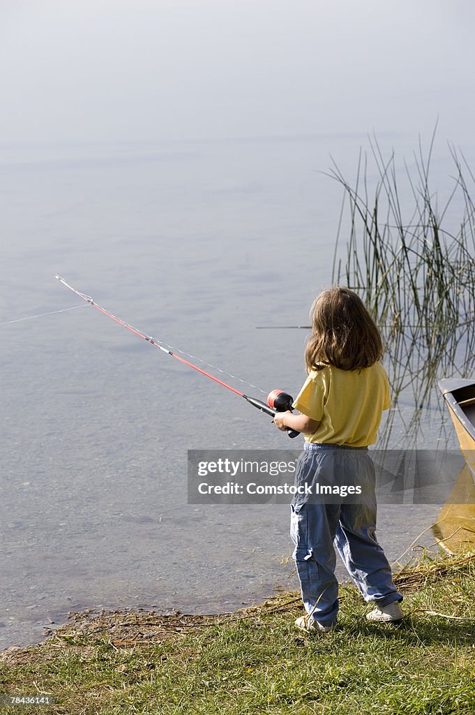 Girl fishing