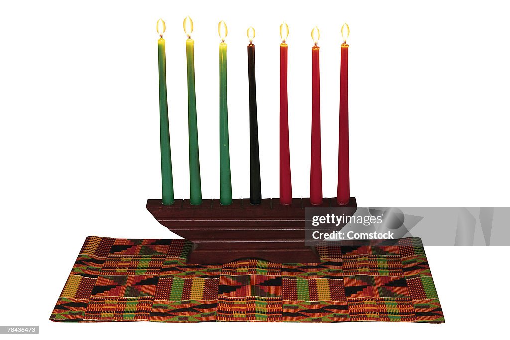 Kwanzaa candelabra