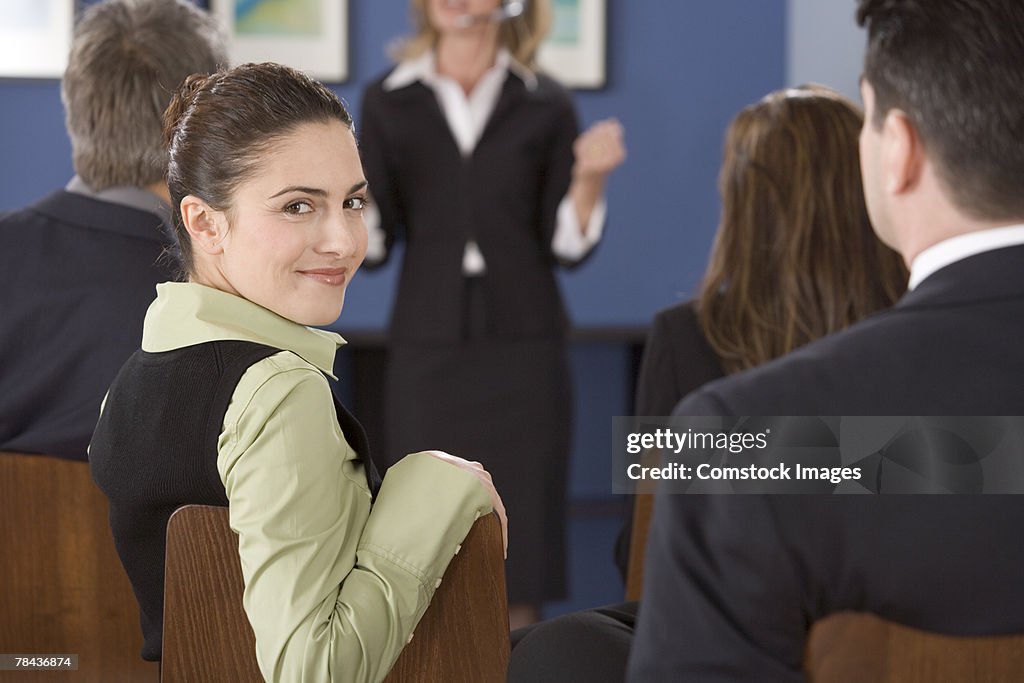 Woman in a meeting