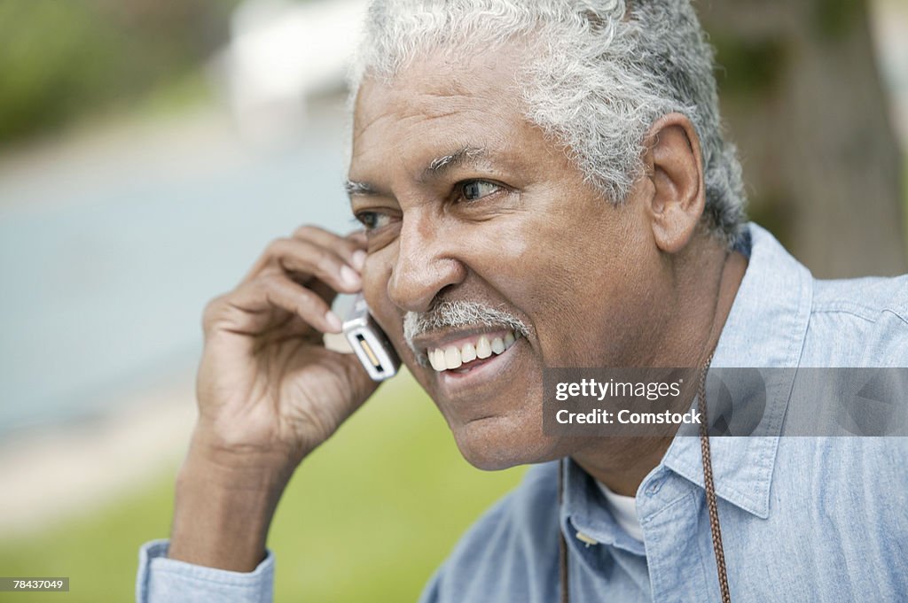 Man on cell phone