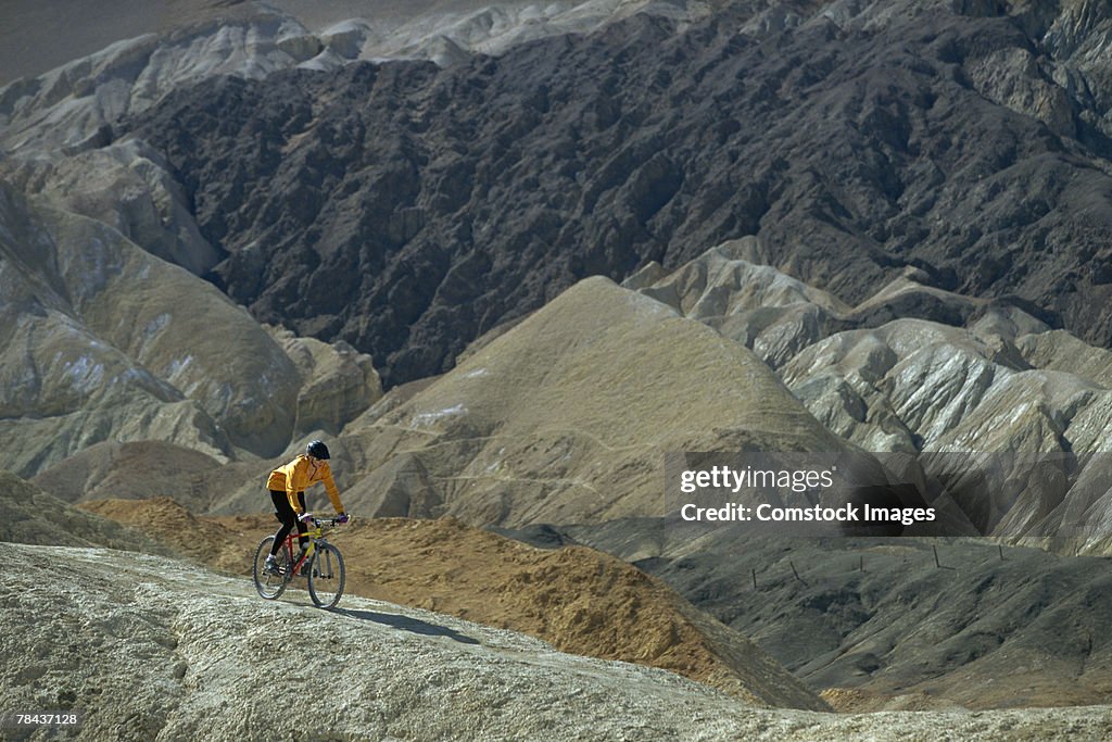 Mountain biker