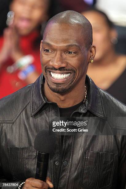 Actor Charlie Murphy attends a taping of BET's 106 & Park at the BET Studios on December 12, 2007 in New York City.