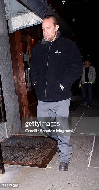 Personality Jesse James arrives at a downtown restaurant December 12, 2007 in New York City.