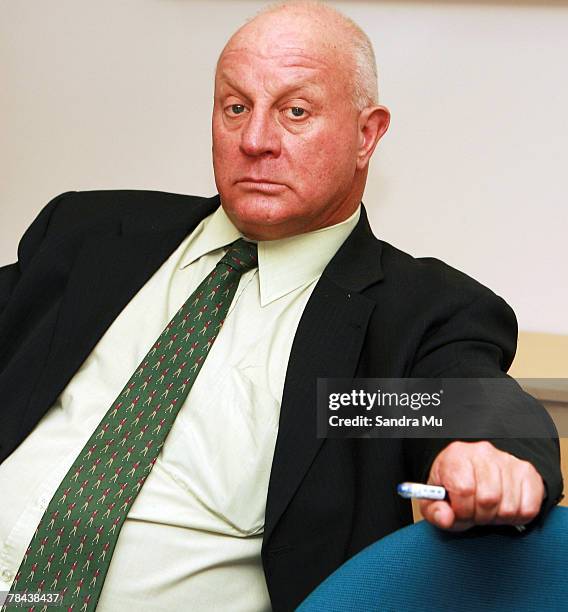 Detective Inspector Steve Richardson talks to the media at the Operation Ridge press conference held at Manukau Police station December 13, 2007 in...