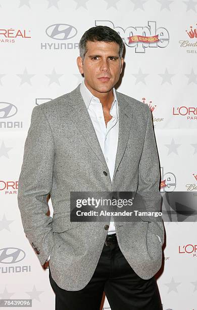 Christian Meier poses during arrivals at the People en Espanol star of the year celebration on December 12, 2007 in Miami, Florida.