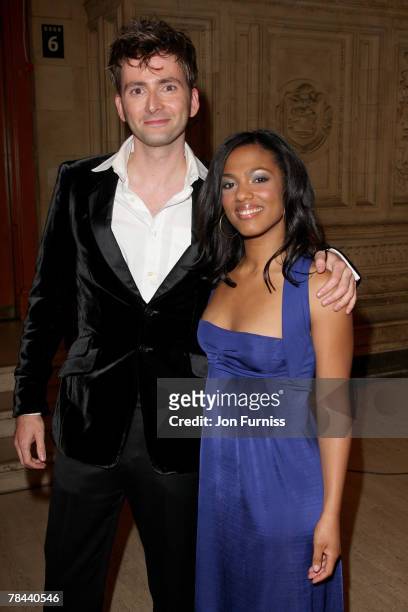David Tennant and Freema Agyeman attend the National Television Awards 2007 held at the Royal Albert Hall on October 31, 2007 in London, England.