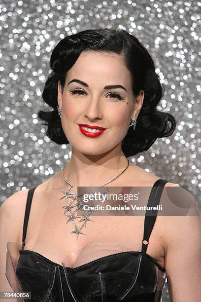 Dita Von Teese wearing Dolce & Gabbana