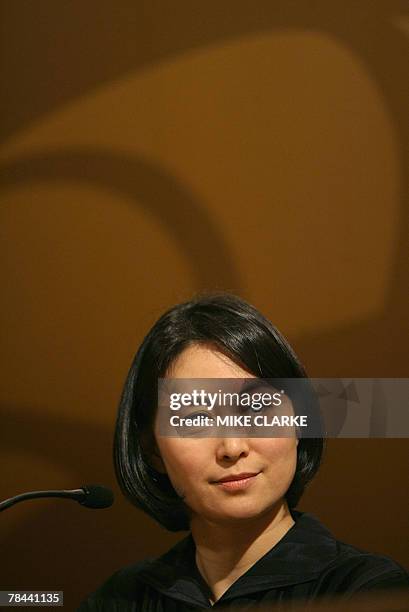 Pansy Ho, managing director of MGM Grand speaks at a pre-opening press conference at the MGM Grand in Macau 13 December 2007. The Grand casino is a...