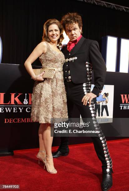 Jenna Fischer and John C. Reilly at the Los Angeles premiere of "Walk Hard" at Grauman's Chinese Theatre on December 12, 2007 in Hollywood,...