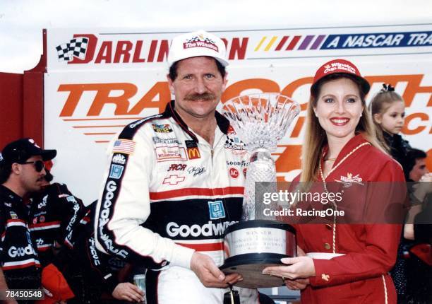 Dale Earnhardt made up the lap he lost to emerge the winner of the TranSouth 500 at Darlington Raceway in Darlington, South Carolina on March 28,...