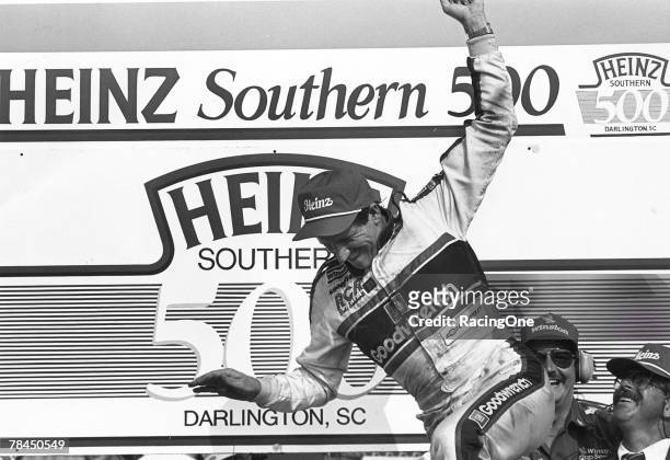 Dale Earnhardt posted his 37th career NASCAR Cup triumph by winning the 1989 Southern 500 on September 3, 1989 at Darlington Raceway in Darlington,...