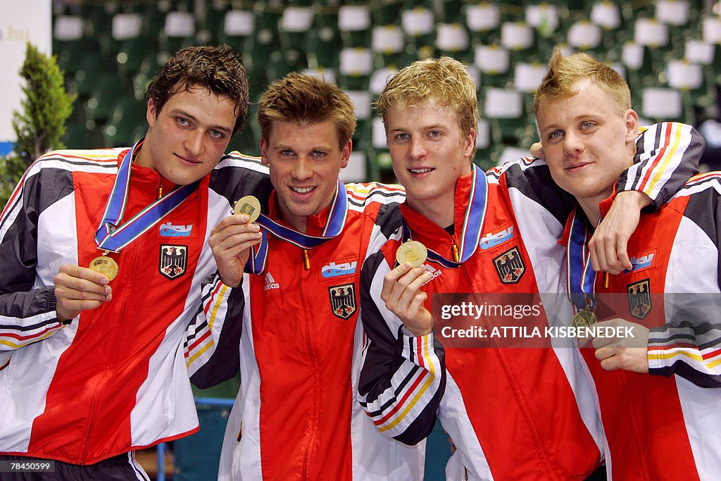 (FromLtoR) Germany's swimmers Markus Dei