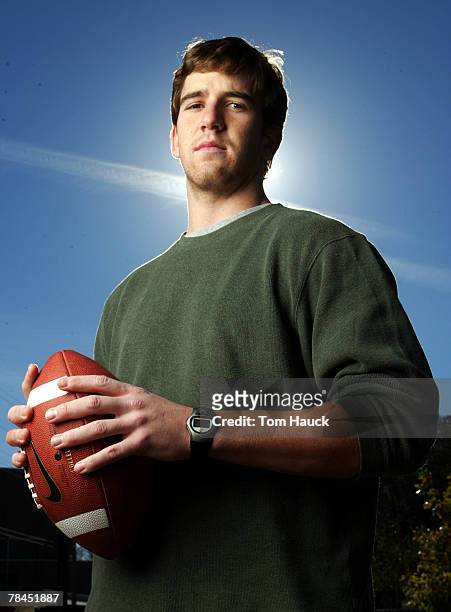 Heisman Trophy candidate Eli Manning quarterback of the University of Mississippi in Oxford, Mississippi