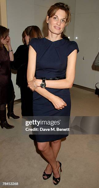 Socialite Jemima Khan attends the launch party of the Faith Bracelet designed by Jemima Khan and created by Boodles, at Boodles Bond Street December...