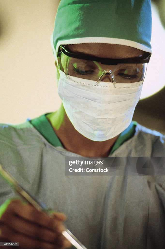Surgeon in operating room