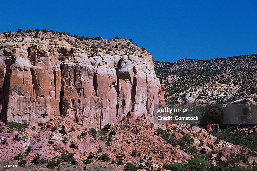 Butte near Ghost Ranch near Taos in New Mexico
