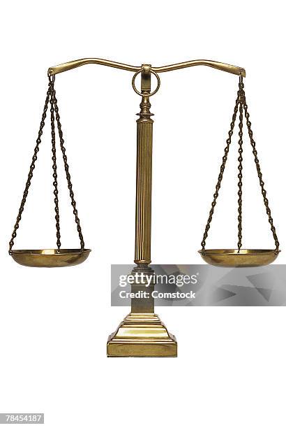 Justice Leveling Object Scales Of Justice Level High-Res Stock Photo - Getty Images