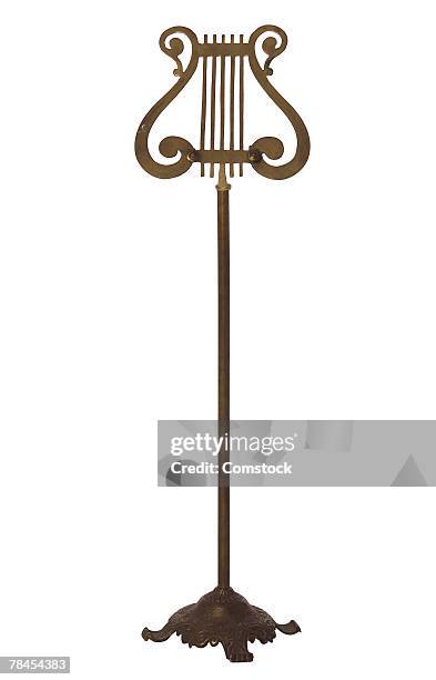 vintage music stand - music stand stock pictures, royalty-free photos & images