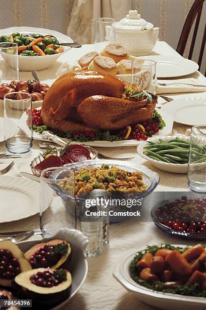 70 Thanksgiving Table Spread Stock Photos, High-Res Pictures, and ...