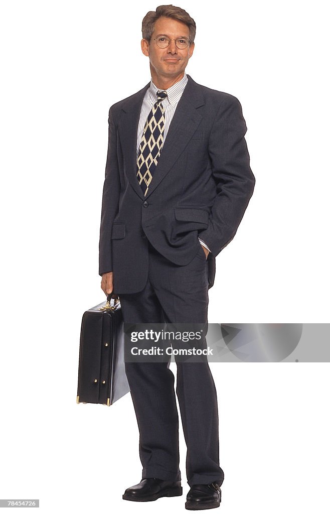 Businessman with briefcase