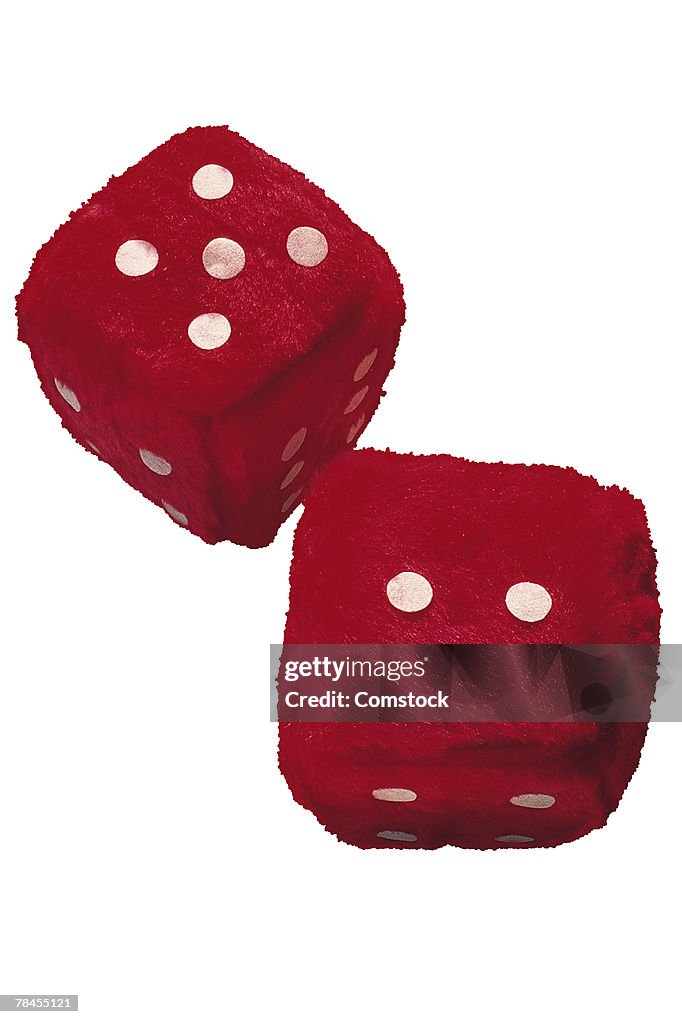 Fuzzy red dice