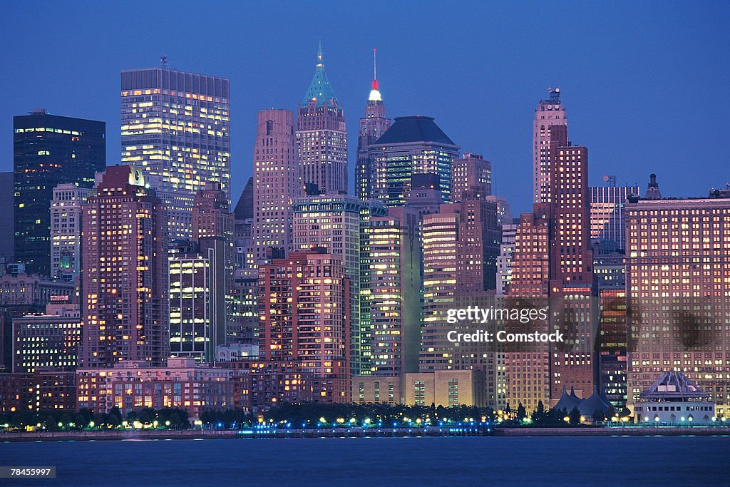 Manhattan skyline , New York City , USA