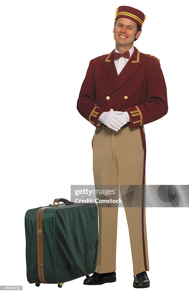 Bellboy with luggage