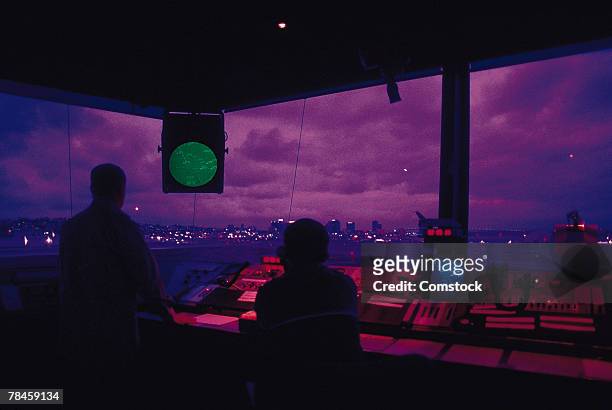 air traffic control tower - air traffic stock pictures, royalty-free photos & images
