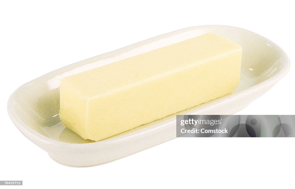 Butter in dish