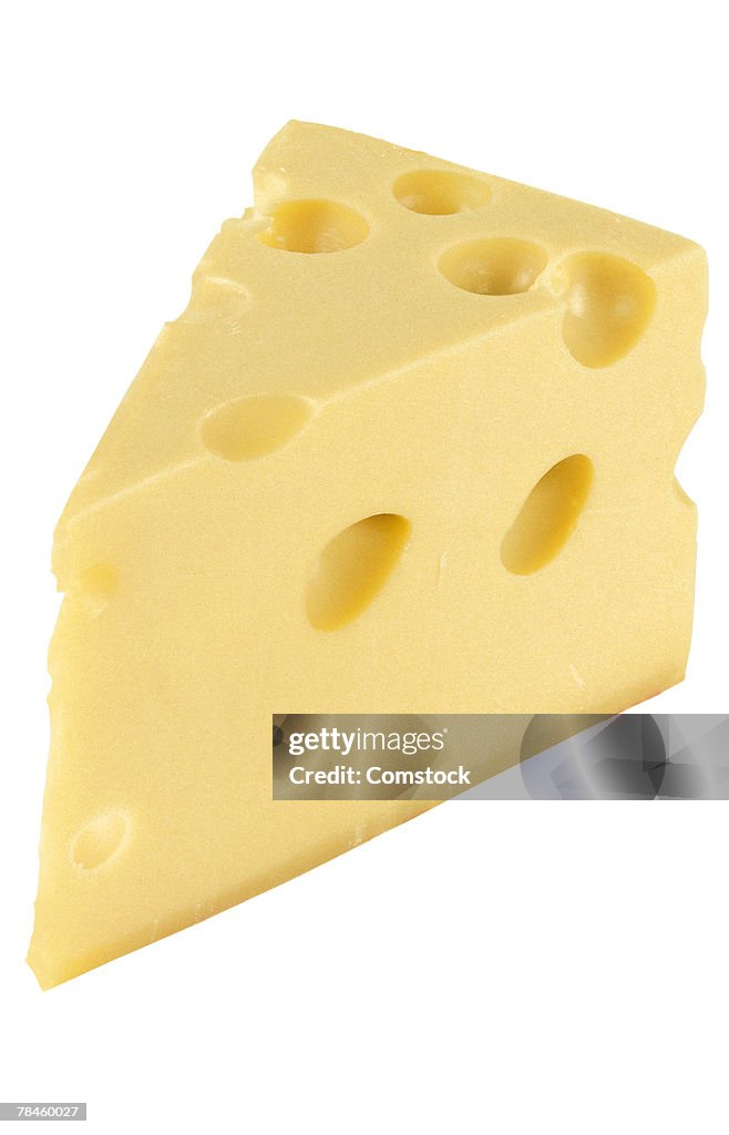 Wedge of Swiss cheese