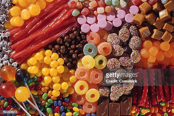 assortment of candy - bon bon foto e immagini stock