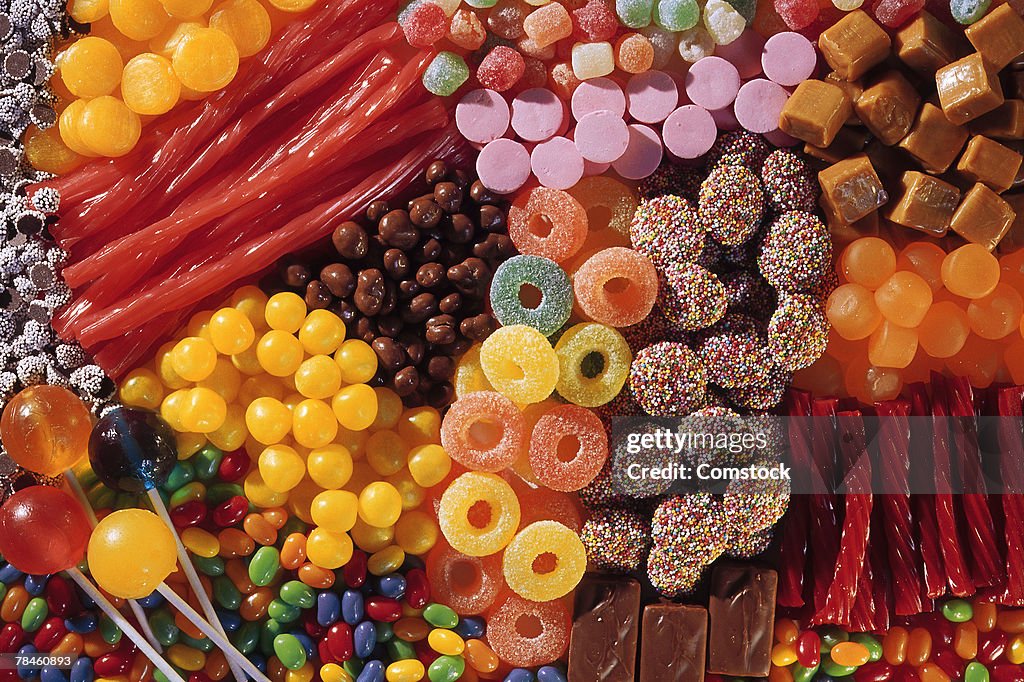 Assortment of candy