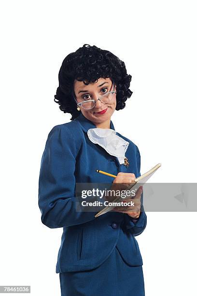 secretary taking dictation - stereotypically upper class stock pictures, royalty-free photos & images