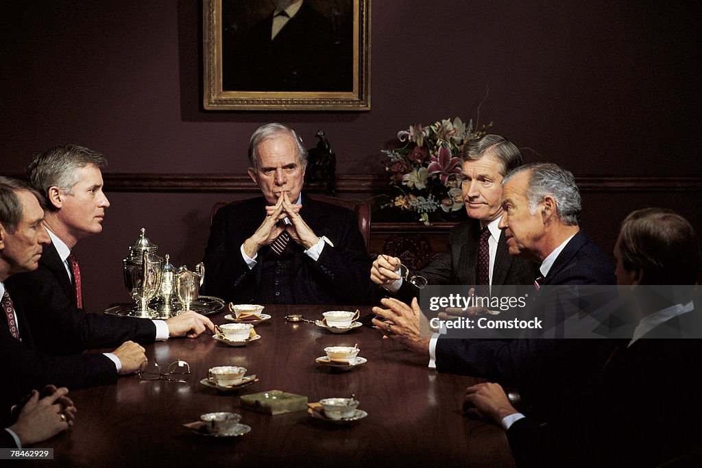 Men in business meeting
