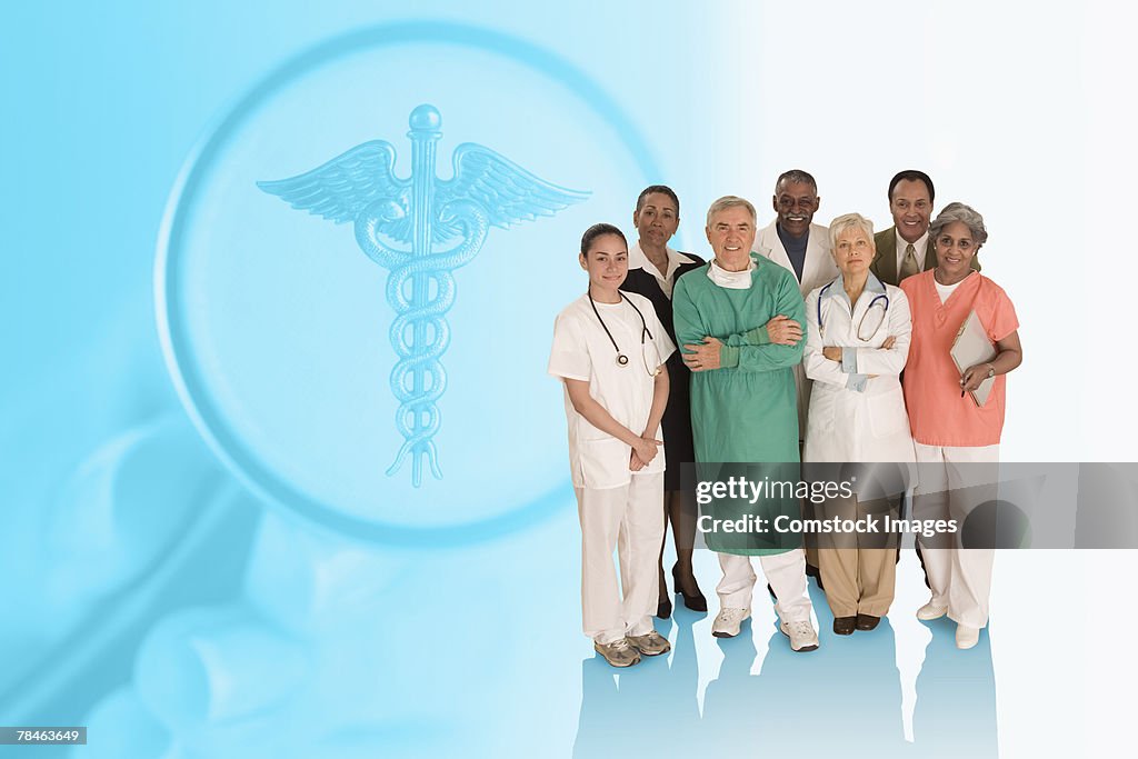 Group of medical workers