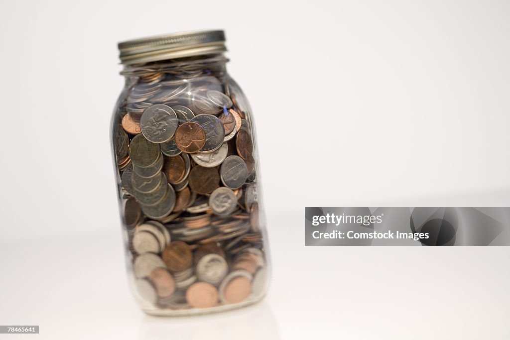 Jar of coins