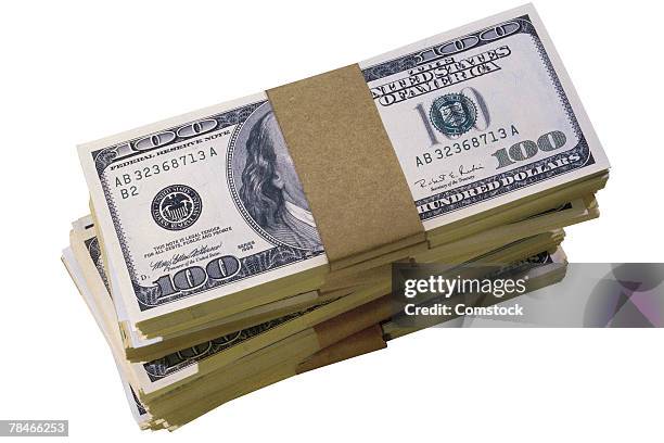 100 Dollar Rack Stack Bundles Photos and Premium High Res Pictures - Getty Images
