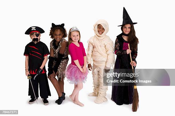 boys and girls in costume - princess pirates stock pictures, royalty-free photos & images