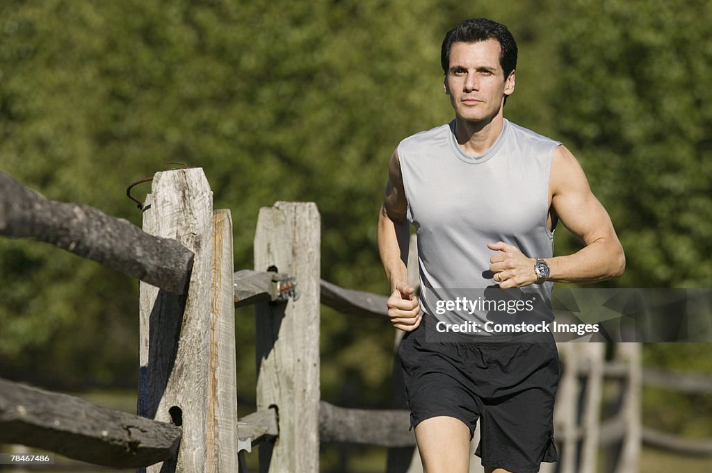 Man jogging