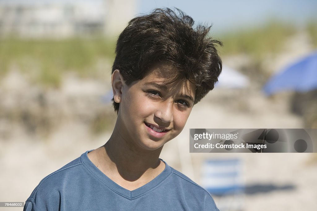 Boy at beach