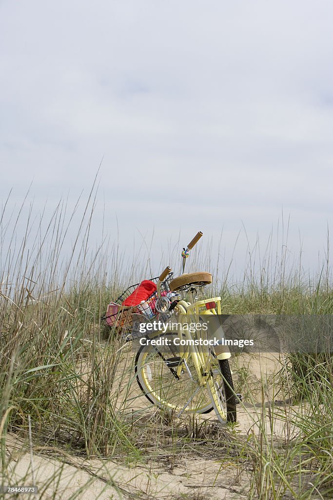 Bicycle on beach