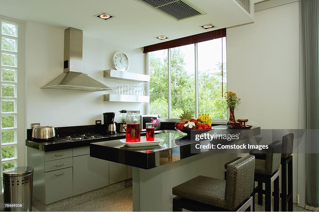 Modern style kitchen interior