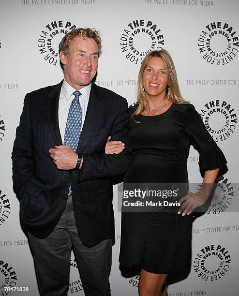 Actor John C. McGinley and wife Nicole McGinley attend the "Scrubs: The Farewell Tour" held at the Paley Center on December 13, 2007 in Beverly Hills...
