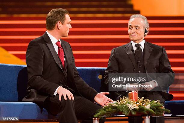 Spanish Tenor Jose Carreras and German TV presenter Axel Bulthaupt present the Jose Carreras Gala. The annual TV Show is a fundraising campaign for...